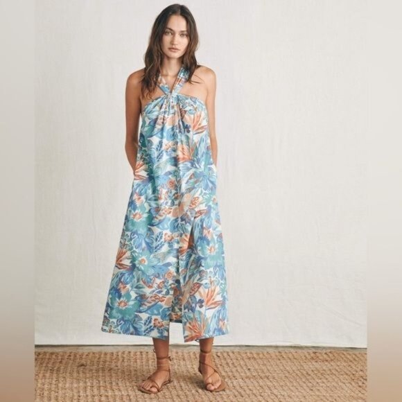 New FAHERTY Bay Twist Dress in Paradise Blossom Floral Size S - Picture 13 of 13